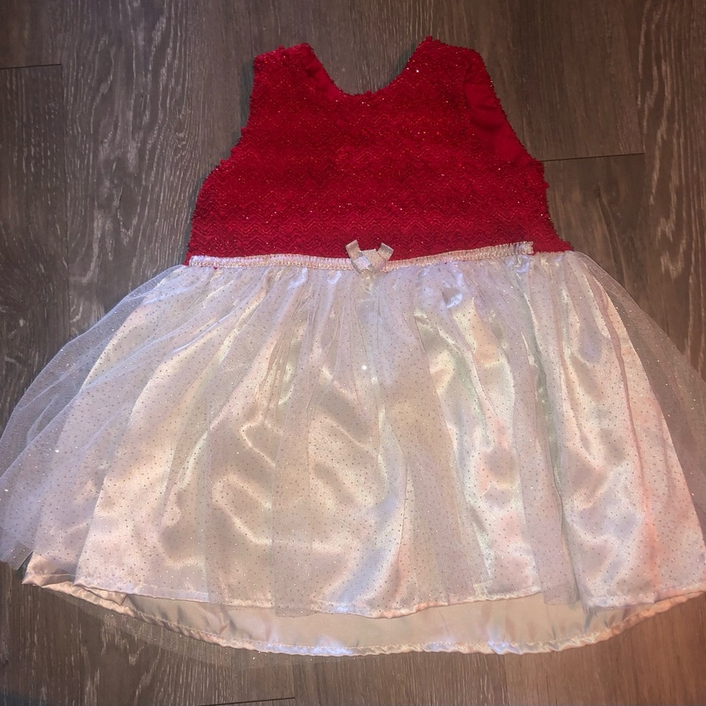 Red and White Sparkle Dress